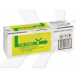 Kyocera oryginalny toner TK590Y, yellow, 5000s, 1T02KVANL0, Kyocera FS-C 2026, 2126MFP, O